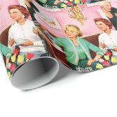 Afternoon Tea 1950 dames Cadeaupapier (Rol Hoek)