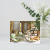 Afternoon Tea Ansichtkaart Briefkaart (Staand voorkant)