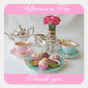 Afternoon Tea Favor Shop Stickers