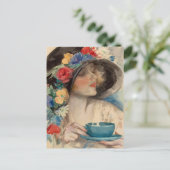 Afternoon Tea - Harrison Fisher Briefkaart (Staand voorkant)
