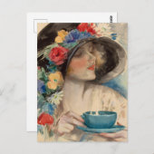 Afternoon Tea - Harrison Fisher Briefkaart (Voorkant / Achterkant)