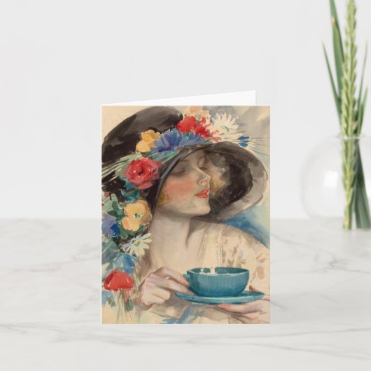 Afternoon Tea - Harrison Fisher Kaart (Voorkant)