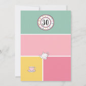 Afternoon Tea Party Fifties stijl retro vibes Kaart (Achterkant)