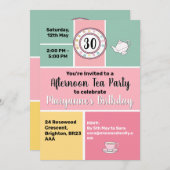 Afternoon Tea Party Fifties stijl retro vibes Kaart (Voorkant / Achterkant)