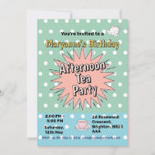 Afternoon Tea Party Fifties stijl retro vibes Kaart (Voorkant)