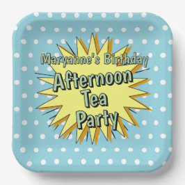 Afternoon Tea Party Fifties stijl retro vibes Papieren Bordje