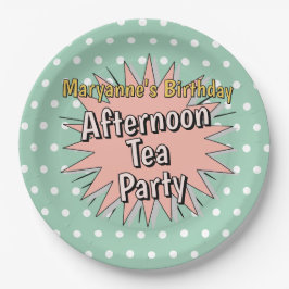 Afternoon Tea Party Fifties stijl retro vibes Papieren Bordje