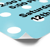 Afternoon Tea Party Fifties stijl retro vibes Perfect Poster (Hoek)