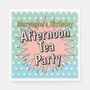 Afternoon Tea Party Fifties stijl retro vibes Servet