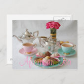 Afternoon Tea Postcard Briefkaart (Voorkant / Achterkant)
