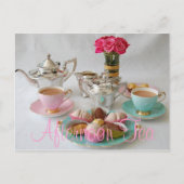 Afternoon Tea Postcard Briefkaart (Voorkant)