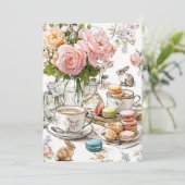 Afternoon Tea & Tiny Toes | salongezelschap Kaart (Staand voorkant)