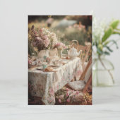 Afternoon Tea & Tiny Toes Sprinkle | tuinkant Kaart (Staand voorkant)