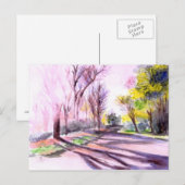 AFTERNOON ZON OP EEN WEG, Ann Arbor, MI Briefkaart (Voorkant / Achterkant)