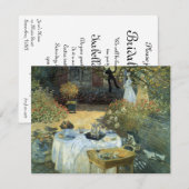 Afteroon Tea Party Impressionisme Art Vrijgezellen Kaart (Voorkant / Achterkant)