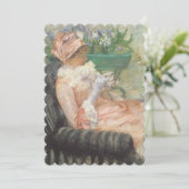 Afteroon Tea Party Vrijgezellenfeest Impressionism Kaart (Staand voorkant)