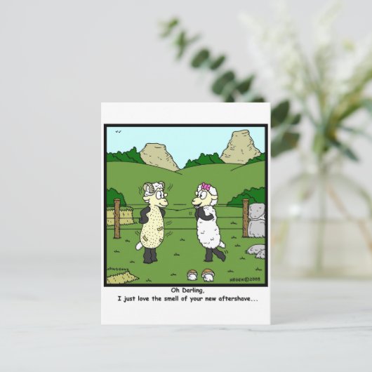 Aftershave Briefkaart (Staand voorkant)