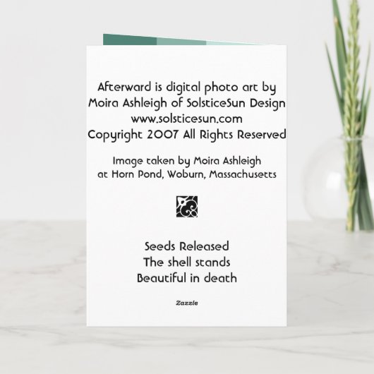 Afterward Kaart (Achterkant)