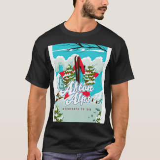 Afton Alps Minnesota om te skiën T-shirt