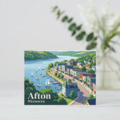Afton USA Briefkaart (Staand voorkant)
