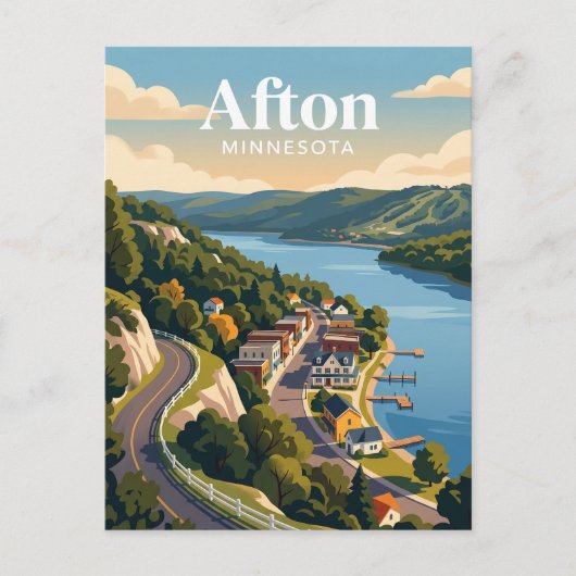 Afton USA Briefkaart (Voorkant)