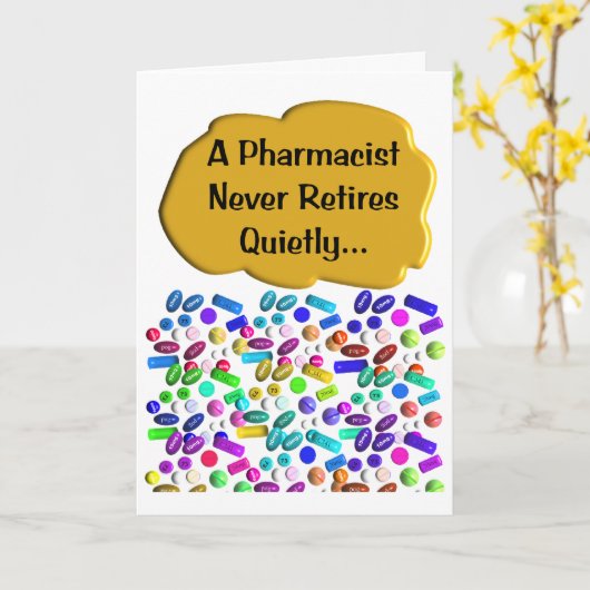 Aftredende Kaart van apotheker (Gele Bloem)