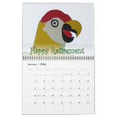 Aftreding 2016 Calendar Parrot Head Naive Art Kalender (Jan 2026)