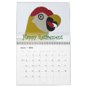 Aftreding 2016 Calendar Parrot Head Naive Art Kalender (Mar 2026)