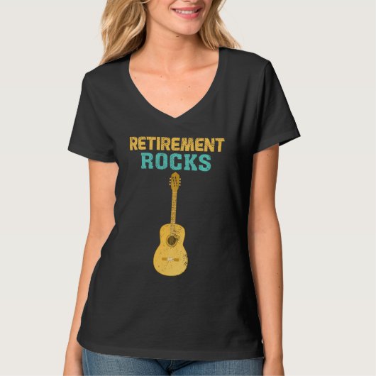 aftredingsRocks Guitar Old Man T-shirt (Voorkant)