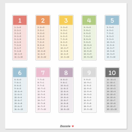 Aftrekking leren sticker (Vel)