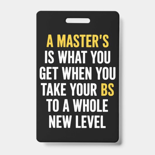 Afunte citaten voor afstuderen met een masterdiplo badge (Voorzijde)