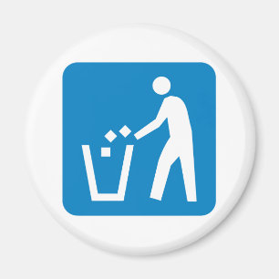 Afval/afval/wegwerp/wegmarkering weigeren magneet