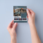 Afval & Afvalverwijderingsbedrijf Flyer (Hand)