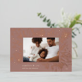 afval | Botanische foto Folie Feestdagenkaart (Staand Voorkant)