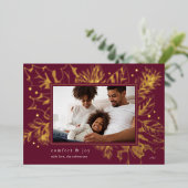 afval | Botanische foto Folie Feestdagenkaart (Staand Voorkant)