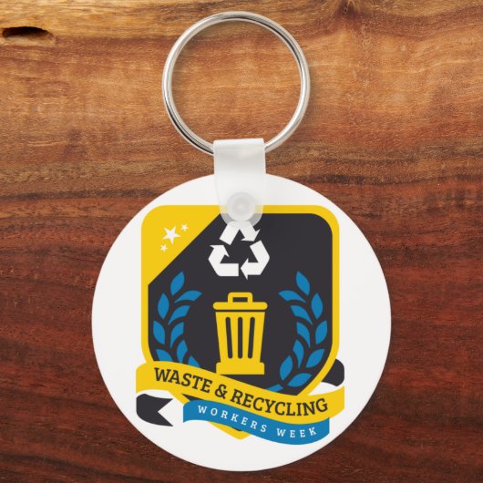 Afval en recycling Sleutelhanger (Voorkant)