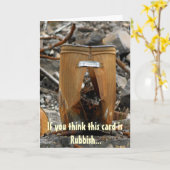 Afval kan dag Kaart vieren (Gele Bloem)