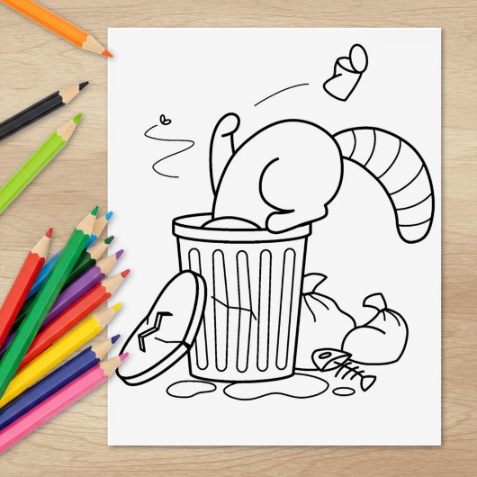 Afval kan de pagina Kleuren herstellen Rubberstempel