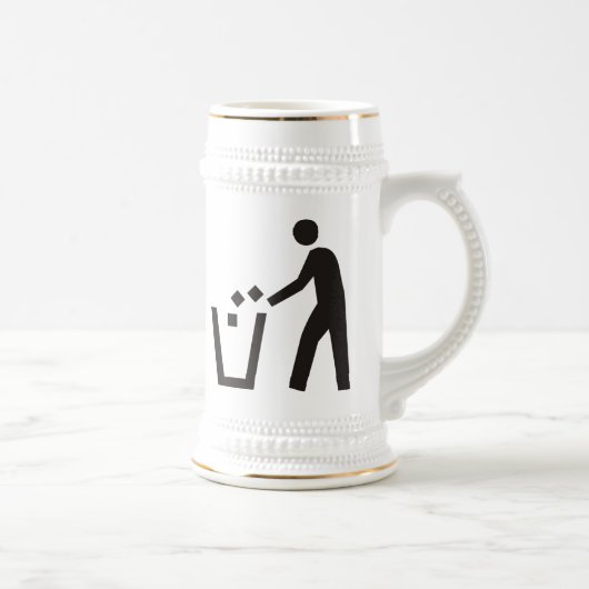 Afval kan worden gesignaleerd bierpul (Rechts)