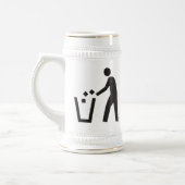 Afval kan worden gesignaleerd bierpul (Links)