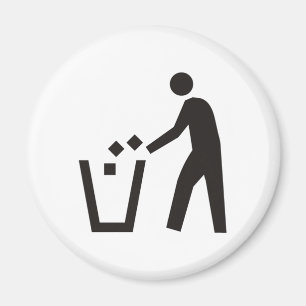 Afval kan worden gesignaleerd magneet