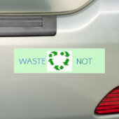 afval niet bumpersticker (Op auto)