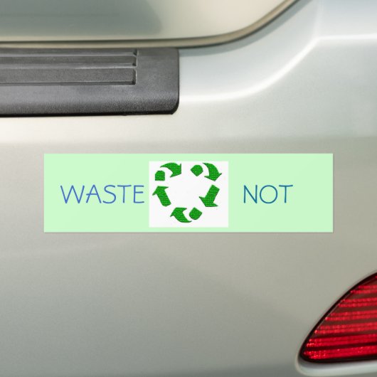 afval niet bumpersticker (Op auto)