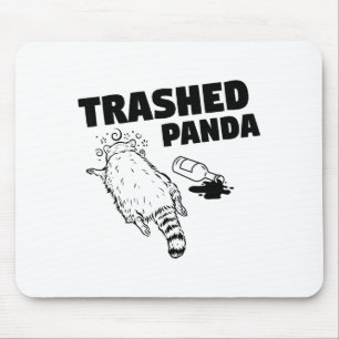 Afval Panda Dronken Wasbeer Grappig Muismat