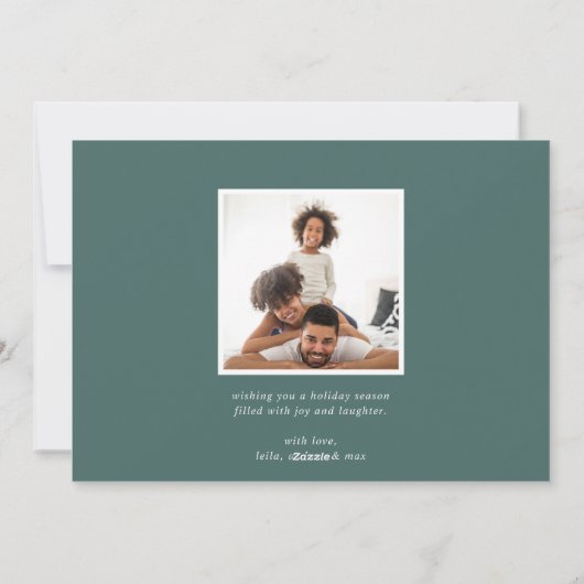 afval | Vakantieknopkaart Feestdagenkaart (Achterkant)