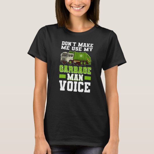 Afval van afval van Man van afval van de Stem Afva T-shirt (Voorkant)