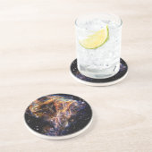 Afval van een Stellaire explosie Zandsteen Onderzetter (Zijkant)