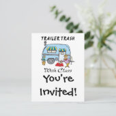 afval van een trailerpark met klasse kaart (Staand voorkant)