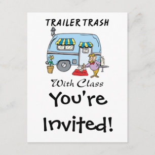 afval van een trailerpark met klasse kaart