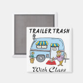 afval van een trailerpark met klasse magneet (Voorkant / Achterkant)